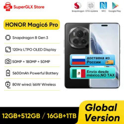 2024 new Global Version HONOR Magic6 Pro Snapdragon 8 Gen 3 6.8'' Quad-Curved Floating Screen 180MP Periscope Telephoto Camera