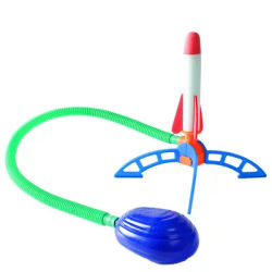 Kid Air Rocket Foot Pump Launcher Outdoor Air Pressed Soaring Rocket Toys Child Play Set Jump Sport Games Toy For Children