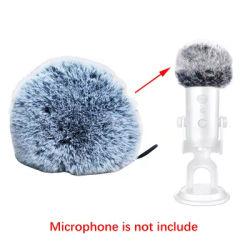 Plush Microphone Cover Furry Mic Noise Reduction Windshield For Blue Yeti Condenser Microphone