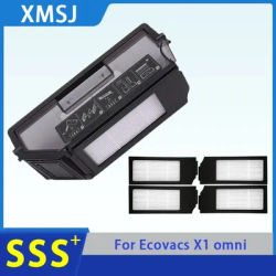 Per Ecovacs Deebot X1 OMNI Scatola della polvere Accessori X1 TURBO / T10 Robot Aspirapolvere Contenitore della polvere Filtro HEPA Pezzi di ricambio