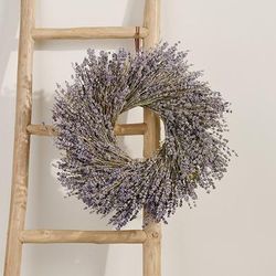 Dried Lavender Oat Wreath, 22" - Grandin Road