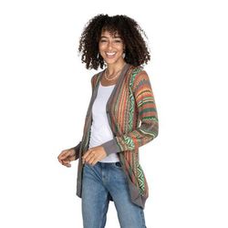 'Baby Alpaca Blend Cardigan with Coconut Shell Buttons'