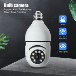 E27 Bulb Wifi Camera Human Tracking Color Night Vision 360 ° Rotation Intercom 2MP Camera Yi Lot APP Support iOS Android Phone