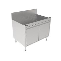 Perlick TSF36SC 36" Stationary Storage Cabinet, 24" Front to Back, Hinged Doors, Stainless Steel