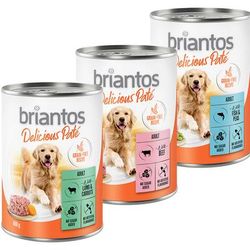 24x400g Adult Mixed Pack Briantos Delicious Paté Wet Dog Food