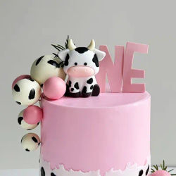 Décoration de gâteau d'anniversaire de vache de dessin animé, animaux de ferme, décorations de choix de gâteau de vache pour thème de vache, réception-cadeau pour bébé, enfants garçons et filles