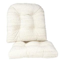 15" Tyson Gripper Chair Pad by BrylaneHome in Birch