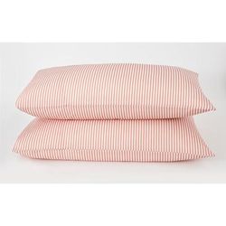 Mix and Match Pillowcases by BrylaneHome in Pink Stripe (Size KING)