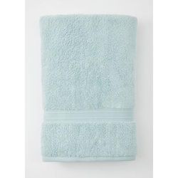 Amore Plush Bath Sheet by BrylaneHome in Seafoam