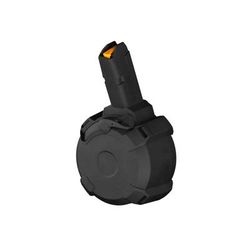 Magpul Industries AG D-50 GL9 PCC Pistol Magazine 9mm Luger 50 Round Black 1 Pack Polymer MAG1137-BLK-50RD