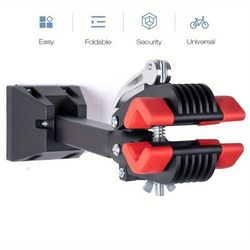 TEMU Indoor Bicycle Storage Bike Wall Mount Clamp, Mtb Road Bike Rack Holder, Garage Maintenance Hanger, Repair Work Stand For Bikes