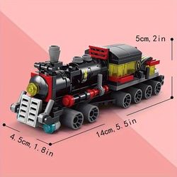 TEMU 6 In 1 Train Model Assembled Building Blocks Toys, Vehicle Toy, Birthday Gifts, Thanksgiving Day Christmas Gifts