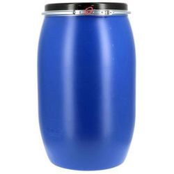 Fût À Ouverture Totale Homologué Un Bleu - 120l - Manutan Expert