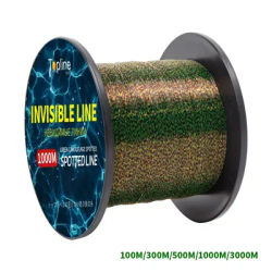 Ligne de pêche en nylon monofilament enduite de fluorocarbone, ligne de pêche percée verte, 3D, super bain, 18lb, 20lb, 22lb, 24lb, 1000m