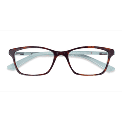Female s horn Tortoise Blue Acetate Prescription eyeglasses - Eyebuydirect s Ralph RA7044
