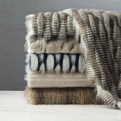 Couture Faux Fur Throws - Park City - Frontgate