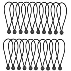 Outdoor Elastic Ball Rope Bungee Cords Portable Tent Fixing Tarpaulin Awning Canopy Heavy Duty Tarp Tie Down for Shelter Cargo
