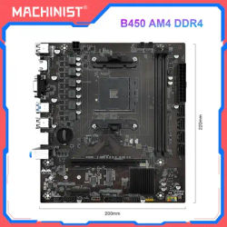 MACHINIST B450 Motherboard AMD Processor DDR4 Memory Dual-channel AM4 Mainboard NVME M.2 (Supports Ryzen 5500 5600 5600G CPU)