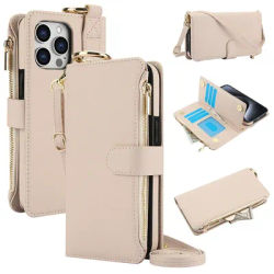 Multifunction Card Slots Holder Zipper Wallet Flip Phone Case for IPhone 15 14 13 12 11 Pro Max Plus