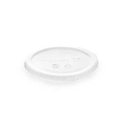 Vegware VDC-120H Lid for 8 to 32 oz Deli Containers - PLA, Clear