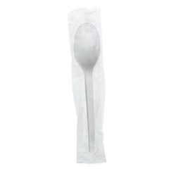 Vegware VW-SP6.5W 6 1/2" Disposable Spoon - PLA, White