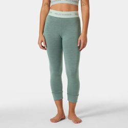 Helly Hansen Women's Lifa Merino Midweight 3/4 Ski Trouser Green L