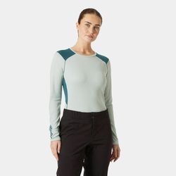 Helly Hansen Women's Lifa Active Crew Lightweight Base Layer Green M