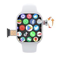 iMosi S9 Orologio Smart 2.06 pollici 4G LTE Orologio Cellulare Smartwatch Phone 4G Pedometrò Promemoria Chiamata Monitor Frequenza Cardiaca Donne Uomini GPS Chiamate in Vivavoce Impermeabile IP 67