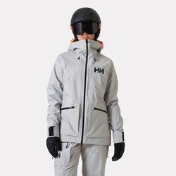 Helly Hansen Women's Powderqueen 3.0 Durable Ski Jacket Grey XL