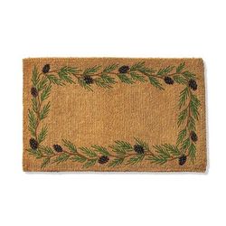 Autumn Border Monogram Door Mat - 30" x 48", T - Frontgate