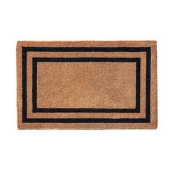 Double Border Monogrammed Door Mat - 30" x 48", E - Frontgate