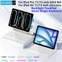 Backlit Magic Keyboard for iPad Pro 11 13 2024 M4 Case for iPad Air 11 13 Inch M2 Case iPad Air 11 13 2025 M3 Smart Cover folio