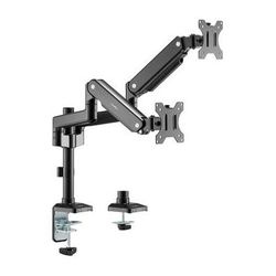 Rocstor ErgoReach EP9 Premium Dual Ergonomic Monitor Pole Mount Arm Y10N013-B1