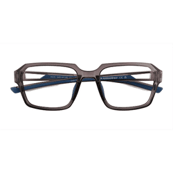 Unisex s square Clear Gray Plastic Prescription eyeglasses - Eyebuydirect s Phys