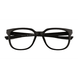 Unisex s square Black Plastic Prescription eyeglasses - Eyebuydirect s Oxygen