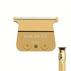 TEMU Fx707z Golden Replacement Blade Barberology Trimmer Blade Compatible With Fx787 & Fx726 Trimmer, Fx707z Dlc Replacement Blades Compatible With Pro Barberology Trimmer Blade