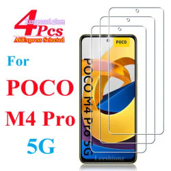 For Xiaomi Poco M4 Pro 5G tempered glass high-definition explosion-proof screen protector glass film 2/4pieces