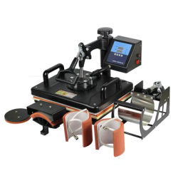Cheap 30*38CM 5 in 1 Combo Heat Press Printer Sublimation Machine Heat Press Machine for T-shirts Plates/Cap/Mug/Phone Covers et