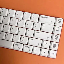127 Keys/set Ultrathin Low Profile Keycaps For MX Switch Mechanical Keyboard PBT MAC Style Key Caps Dye Sublimation
