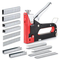 Hi-Spec 3 In 1 Stapler Furniture Manual Stapler For Wood Soft With 600 Staples For Stapler Nail Gun