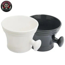 Mens Shaving Soap Bowl Barber Beard Cleaning Tools Cup Durable Handle Soap Mug Bowl Home Salon Barbershop Shaving Appliance