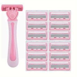 6-Layers Safety Razor Set High Quality Men Razor Sharp Stainless Steel Shaving Changeable Shaver Head Blade ﻿