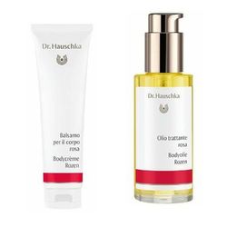 Dr. Hauschka Balsamo per il Corpo Rosa + Olio Trattante 1 pz Set