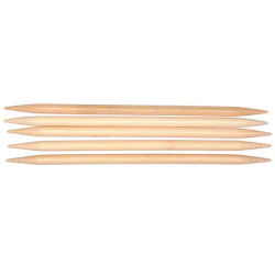 buttinette Aiguilles double pointes, bambou, 20 cm