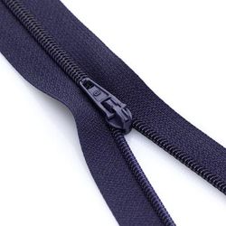 buttinette Fermeture à glissière, bleu marine, non séparable