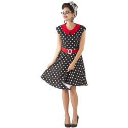 Robe "Rock'n'Roll", noir/blanc