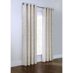 Wide Width Tuscani Light Filtering Grommet Curtain Panel by Habitat™ in Natural (Size 54" W 84" L)
