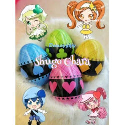 Hinamori Amu Hearts Eggs Anime Shugo Chara Cosplay Egg Model Charm Props Can Open Storage Jewelry Gifts Accessories Pendant