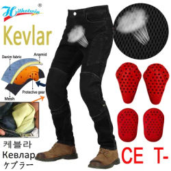 NEW kevlar Motorcycle Jeans Summer Breathable Aramid Motocross Pants with Hip Protector CE Armor Riding Protective Gear