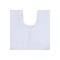 Micro Plush Collection 100% Polyester 20" X 20" Contour Bath Rug by Brylane Home in White